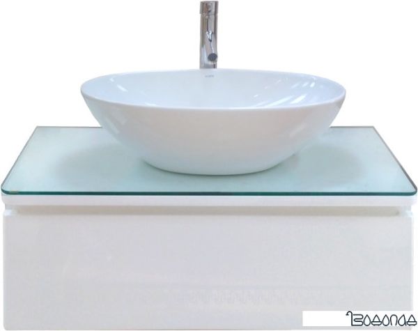 Мебель для ванных комнат Misty тумба под умывальник Скай-90 подвесная с подсветкой фото 1