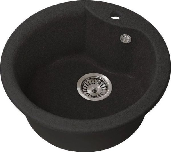 Кухонная мойка Gran-Stone GS-08S (308 черный) фото 1 Кухонная мойка Gran-Stone GS-08S (308 черный) фото 1