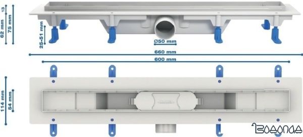 Трап/канал Styron STY-DO-60