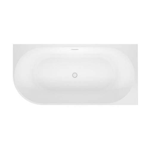 Пристенная  акриловая ванна Wellsee Excellence Pro 28761202R, 180*80 см, цвет белый  глянец. Набор 4 в 1: ванна 287612000, ножки, экран, слив-перелив  глянцевый белый 231922000.