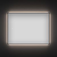 Прямоугольное зеркало с фоновой LED-подсветкой Wellsee 7 Rays' Spectrum 172200890 (75*50 см, черный контур, сенсорная кнопка)