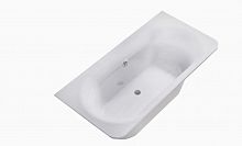 Ванна Astra-Form Прима 185x90 пустая, литой мрамор, белая глянцевая, 01010037