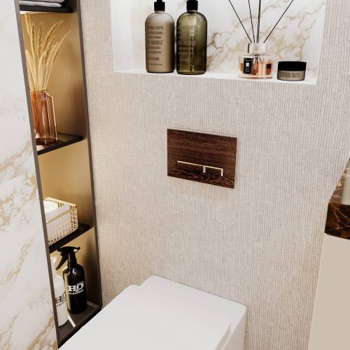 Инсталляция для унитаза комплект 5 в 1 Lavinia Boho Relfix 77020054: система инсталляции для подвесного унитаза, удлиненный комплект креплений, шумоизоляция, кнопка смыва, диспенсер