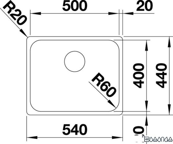 Кухонная мойка Blanco Supra 500-IF 523361