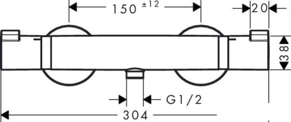 Смеситель Hansgrohe Ecostat 13116000 фото 2