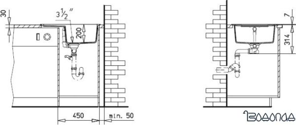 Кухонная мойка TEKA Astral 45 B-TG Шоколад [40143512]