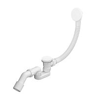 (матовый белый) Автоматический слив-перелив Wellsee Useful Extras 231913000 с донным клапаном click-clack и съемной накладкой на перелив