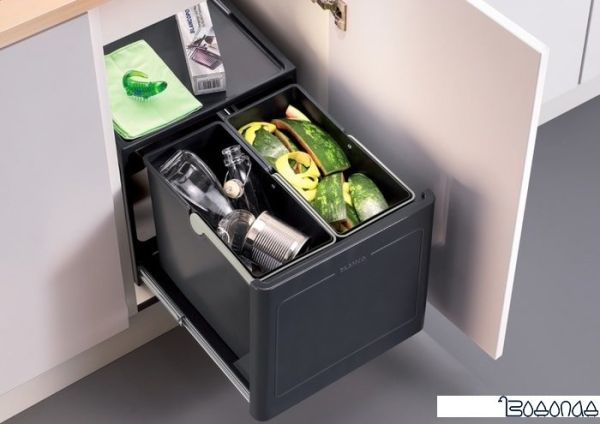 Мусорное ведро с разделителем Blanco Select Botton Pro 45 Manual Мусорное ведро с разделителем Blanco Select Botton Pro 45 Manual