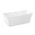 Отдельностоящая акриловая ванна Wellsee Graceful Pro 230903001, 168*80 см Набор 4 в 1: ванна 230903000, ножки, экран, слив-перелив хром 231916000.