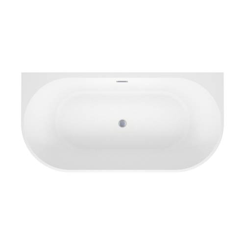 Пристенная  акриловая ванна Wellsee Excellence Pro 28760301R, 170*75 см, цвет белый  глянец. Набор 4 в 1: ванна 287603000, ножки, экран, слив-перелив хром  231921000.