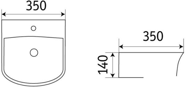 Умывальник CeramaLux 78369