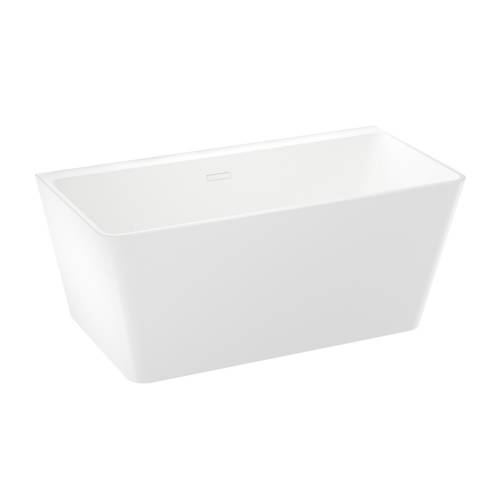 Отдельностоящая акриловая ванна Wellsee Graceful Pro 230902002, 150*77 см Набор 4 в 1: ванна 230902000, ножки, экран, слив-перелив глянцевый белый 231917000.