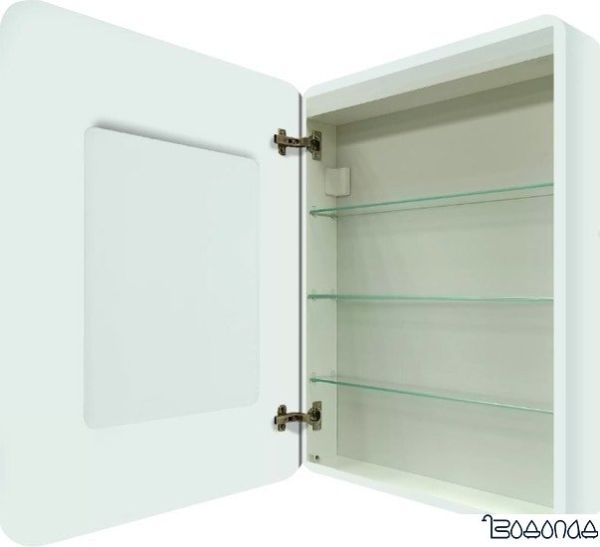 Континент Шкаф с зеркалом Elliott Led 60x80 (левый)