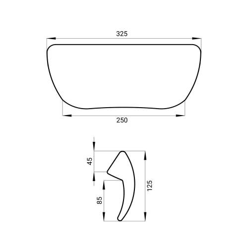 Подголовник для ванны Wellsee Useful Extras 261901000 (полиуретановый, белый)
