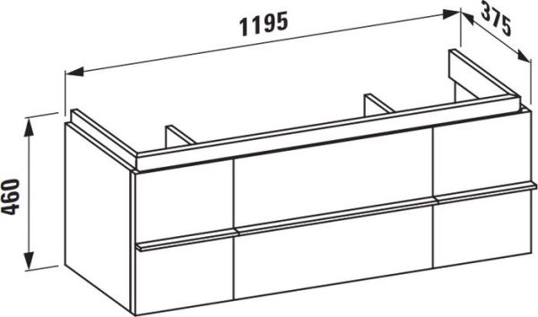 Laufen Case тумба под умывальник [4013020754631]