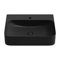 Настенная или накладная раковина Wellsee Clermont 302610000, 60*47 см (матовая черная)