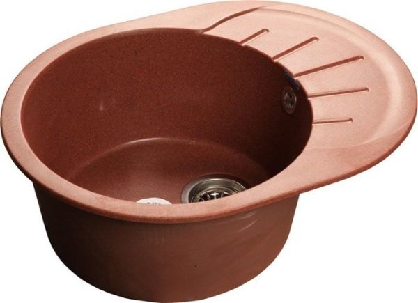 Кухонная мойка GranFest Rondo GF-R580L (красный марс) фото 1