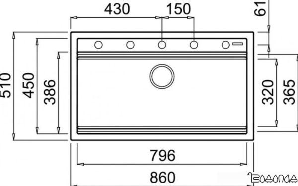 Кухонная мойка Elleci Best 360 White K96