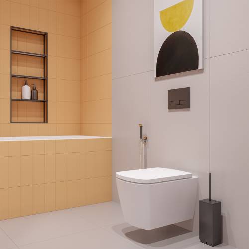 Инсталляция для унитаза комплект 5 в 1 Lavinia Boho Relfix 77020051: система инсталляции для подвесного унитаза, удлиненный комплект креплений, шумоизоляция, кнопка смыва, диспенсер