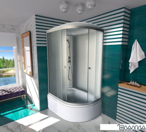 Душевая кабина Niagara NG-779-14L 120x80 (левая) фото 3