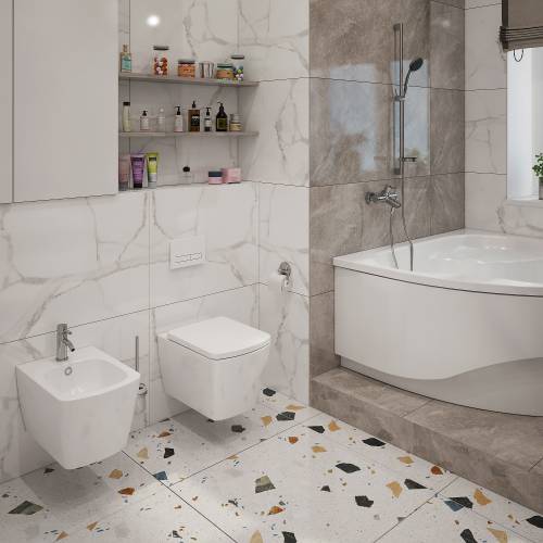 Инсталляция для унитаза комплект 5 в 1 Lavinia Boho Relfix 77010030: система инсталляции для подвесного унитаза, стандартный комплект креплений, шумоизоляция, кнопка смыва, диспенсер