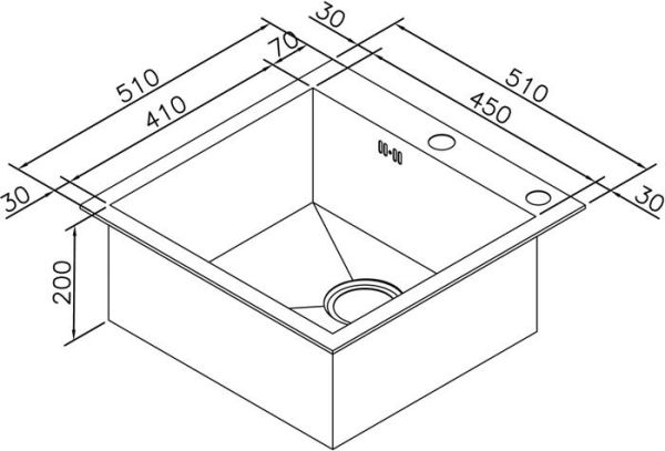 Кухонная мойка ZorG X-5151 фото 3 Кухонная мойка ZorG X-5151 фото 3