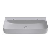 Настенная или накладная раковина Wellsee Clermont 302620000, 100*47 см (матовая серая)