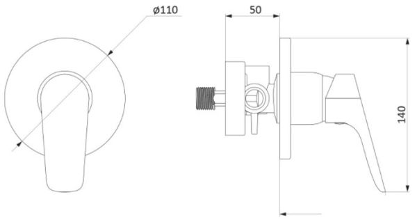 Смеситель Damixa Origin Bit 777500000