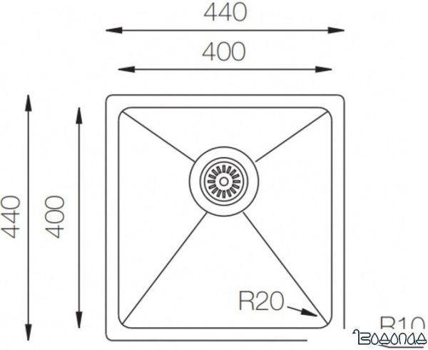 Кухонная мойка ZorG ZRE 4444 Кухонная мойка ZorG ZRE 4444
