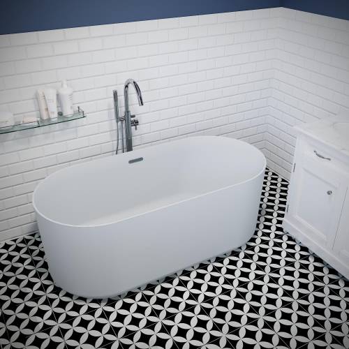 Отдельностоящая  акриловая ванна Wellsee Saint-Germain 28270104R, 150*70 см, цвет белый  глянец. Набор 4 в 1: ванна 282701000, ножки, экран, слив-перелив золото  231925000.