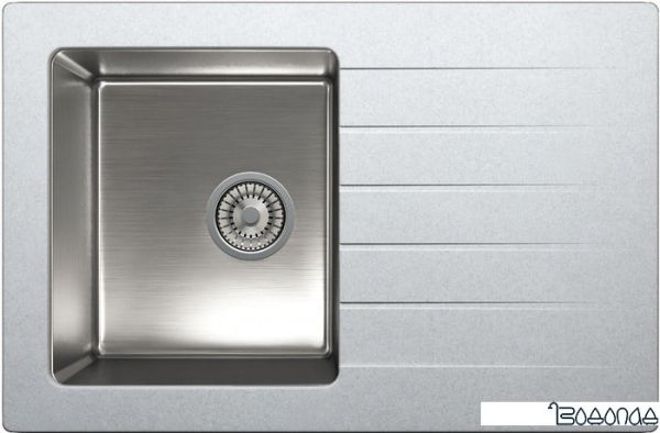 Кухонная мойка Tolero Twist TTS-760 (серый металлик 001)