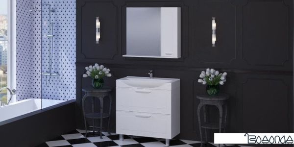 АВН Шкаф с зеркалом Манчестер 85