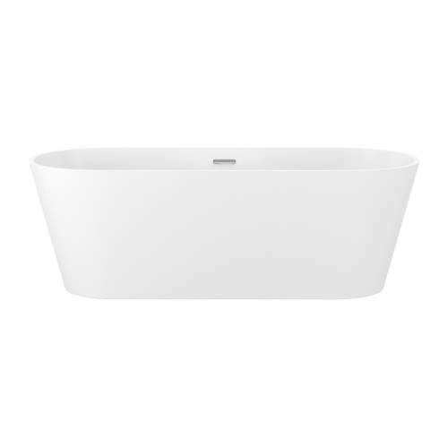 Отдельностоящая  акриловая ванна Wellsee Shell 28170401R, 180*80 см, цвет белый глянец.  Набор 4 в 1: ванна 281704000, ножки, экран, слив-перелив хром 231921000.