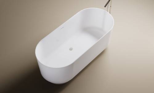 Ванна Astra-Form Аквариус 170x75 с интегрированным переливом, литой мрамор, белая глянцевая, 01010097