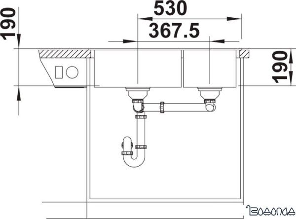 Кухонная мойка Blanco Legra 8 526229 (кофе) фото 4 Кухонная мойка Blanco Legra 8 526229 (кофе) фото 4