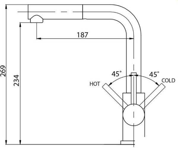 Смеситель Aquasanita Modus 2383 710 (белый)