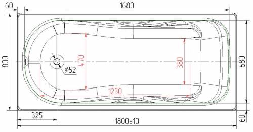 Чугунная ванна СИБИРЯЧКА 170*75