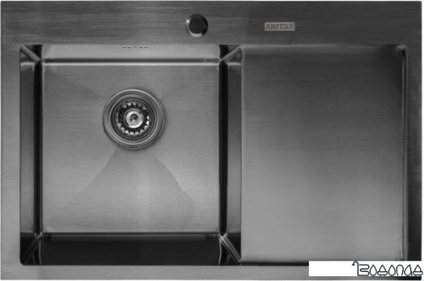 Кухонная мойка ARFEKA AF 780*505 L Black PVD Nano Кухонная мойка ARFEKA AF 780*505 L Black PVD Nano