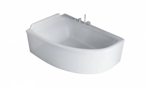 Ванна Astra-Form Анастасия 182x125, литой мрамор, левая, белая глянцевая, 01010025