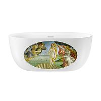 Отдельностоящая  акриловая ванна Wellsee Chic Riviera 202010445, 149*78 см, цвет белый  глянец с художественным изображением на внешней стенке ванны. Набор 4 в  1: ванн 230601000, 250101002, ножки, экран, слив-перелив хром 231921000.  Под заказ.