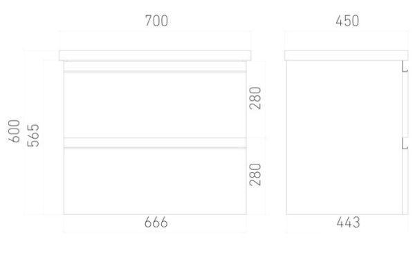 Laparet Тумба под умывальник Electra 70 (хромикс серебро)