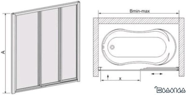 Шторка RGW SC-41 150 см (прозрачное/хром)