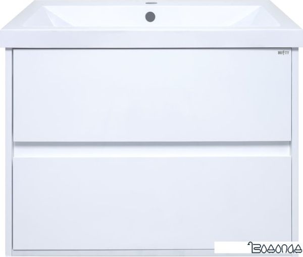 Мебель для ванных комнат Misty тумба под умывальник Алиса-58 подвесная фото 1