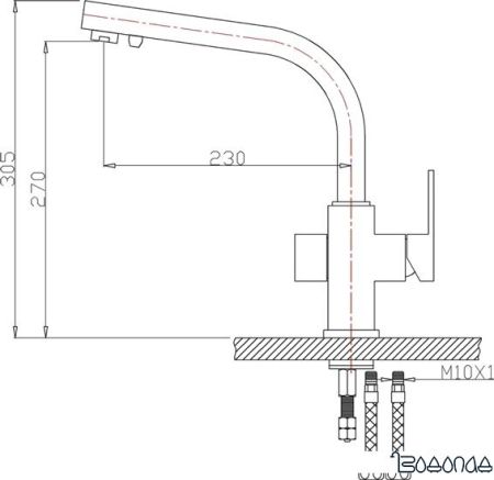 Смеситель ZorG ZR 311 YF-Satin фото 4