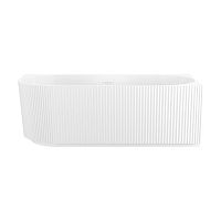 Пристенная  акриловая ванна Wellsee Festive Fox 28730502R, 150*75 см, цвет белый  глянец. Набор 4 в 1: ванна 287305000, ножки, экран, слив-перелив  глянцевый белый 231922000.