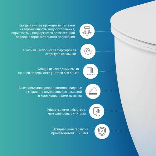 Подвесной унитаз Lavinia Boho Aveo Rimless 3306002R