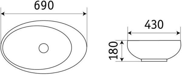 Умывальник CeramaLux 78456