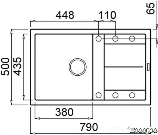 Кухонная мойка Elleci Unico 300 Espresso M78