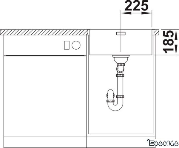 Кухонная мойка Blanco Solis 450-IF 526121 (полированная) фото 4
