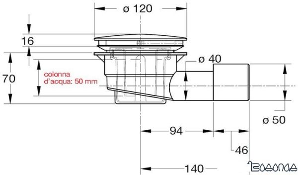 Трап/канал Bonomini 5280IX12B7